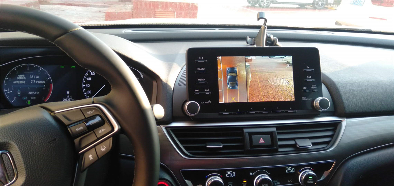 本田雅阁安装道可视360全景夜视王倒车影像行车辅助无盲区显示